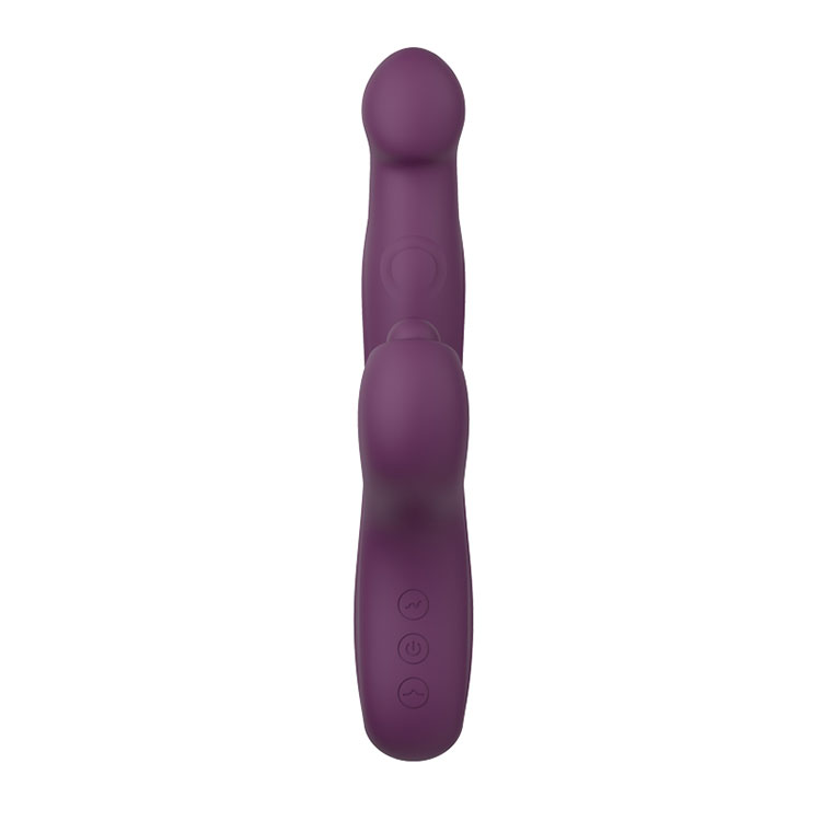 Vibrador de coelho batendo com pontos duplos