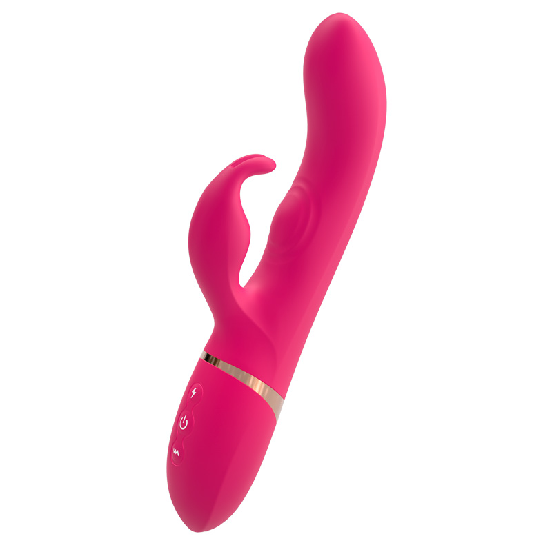 Vibrador de ponto G com tapinhas de coelho