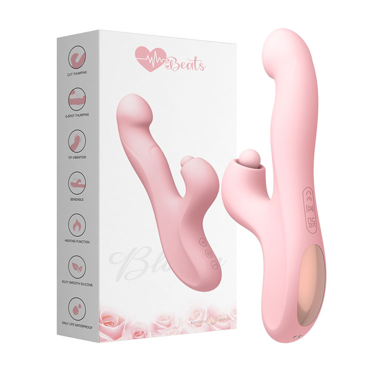 Vibrador de coelho batendo no ponto G