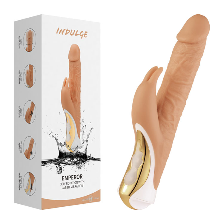 Vibrador de coelho giratório realista